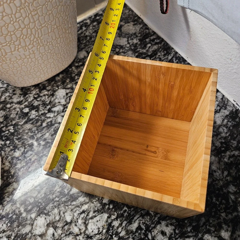 Teleflora Wooden Bamboo Storage Square Box‎